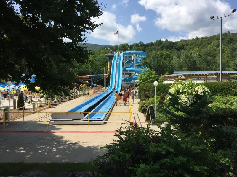 Water slides at Whale's Tale Waterpark
