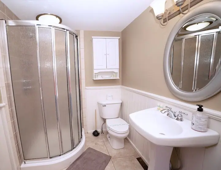 Shower on first floor