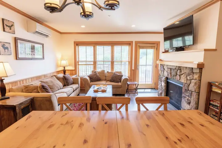 Cozy living area with gas fireplace