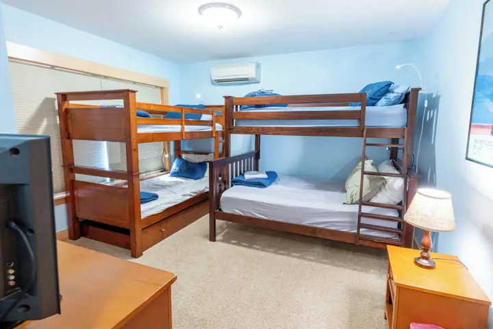 Three twins and one full The kids love this room