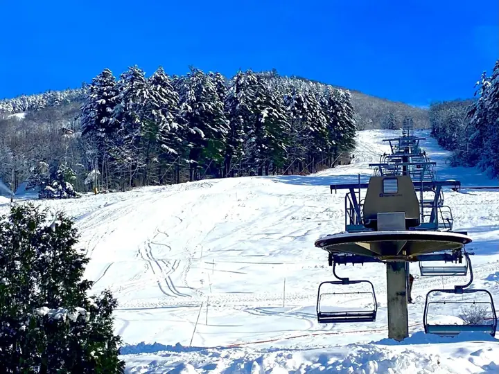 Ski right out to the chair lift
