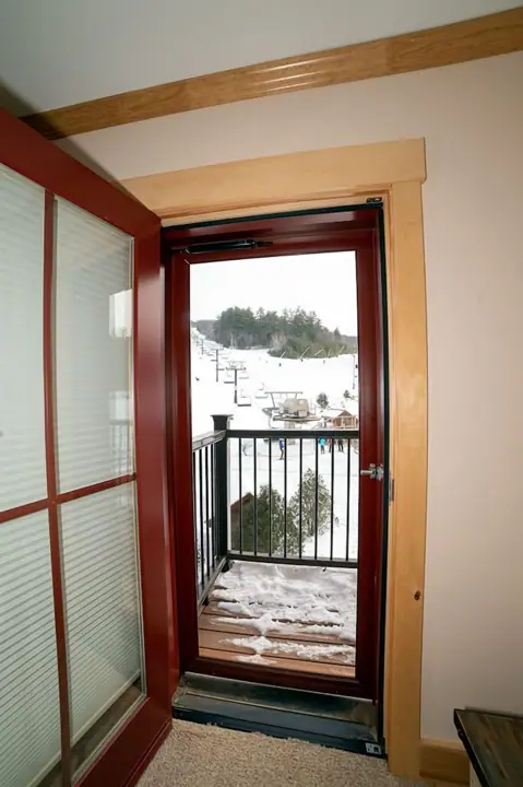 View of mt right out the door of rental