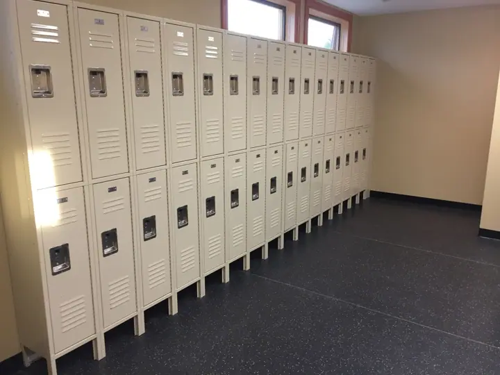 Lockers for pool area