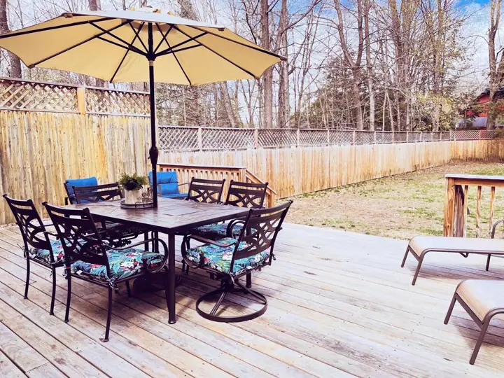 Back deck great place to sit