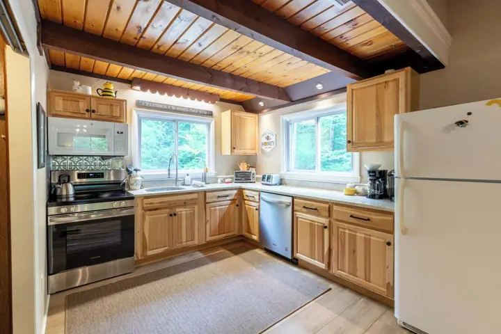 Brand new cabinets and counters VERY WELL STOCKED