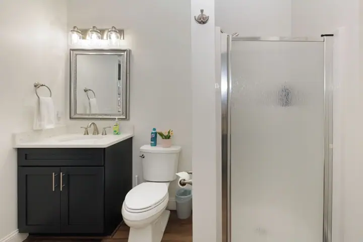 Upper level shower only