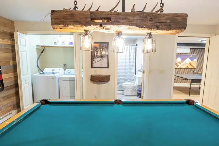 Lower level with laundry and full bathroom