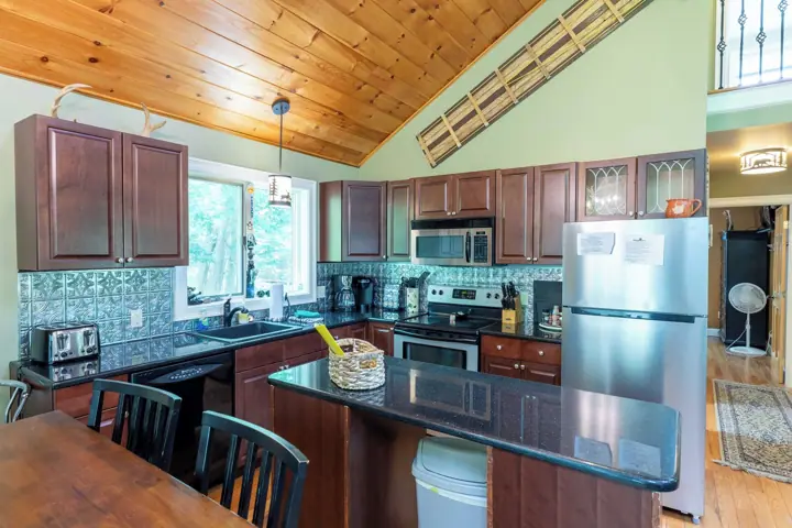 Super clean and well stocked kitchen