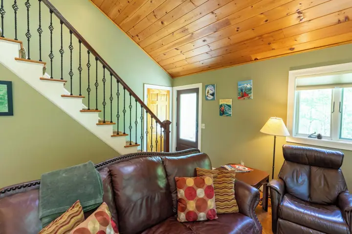 Stairs going up to third floor