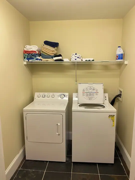 Lower level laundry room