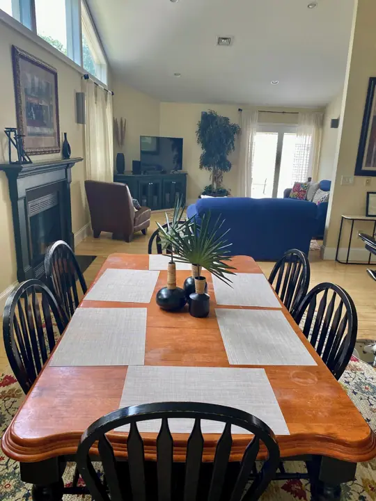 View into living room