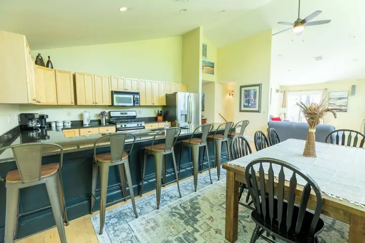 Open concept to living area