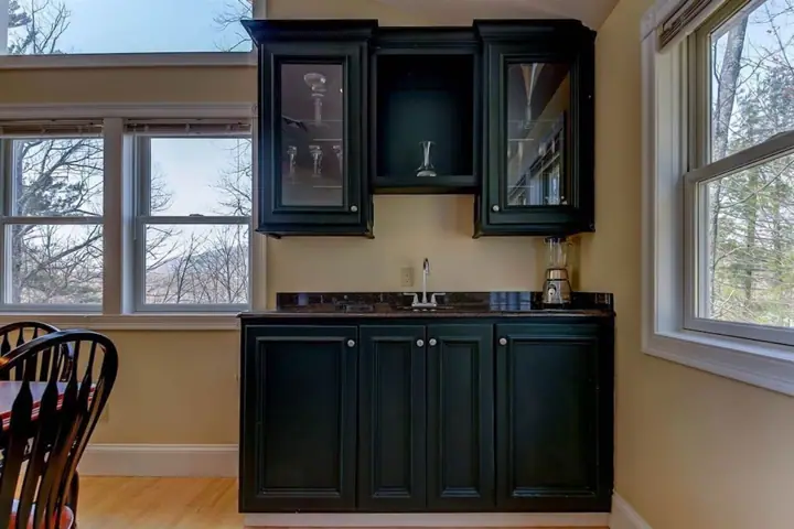 Wet bar with blender and sink